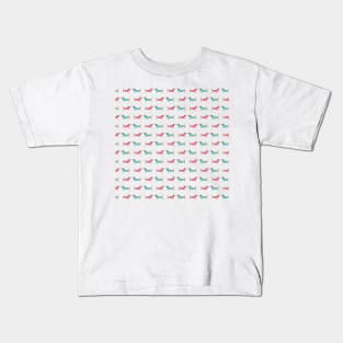 Dachshunds in love pattern Kids T-Shirt